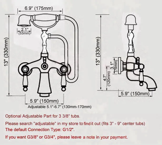 الفاخرة مصقول الذهب اللون النحاس الحمام الحائط قدم مخلبية حوض صنبور الصنابير مجموعة مع باليد دش رئيس رذاذ mna822 #3