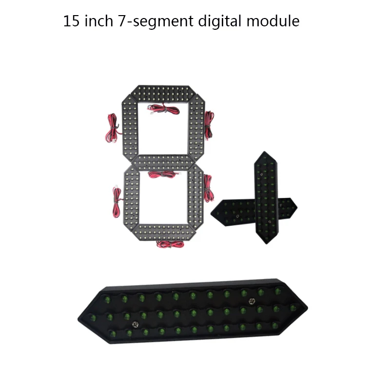 Imagem -03 - Polegadas 7-segmento do Módulo de Número Relógio Led Preço do Óleo Tela de Placar Destaque Módulo de Dígitos à Prova Impermeável Água Peças 15