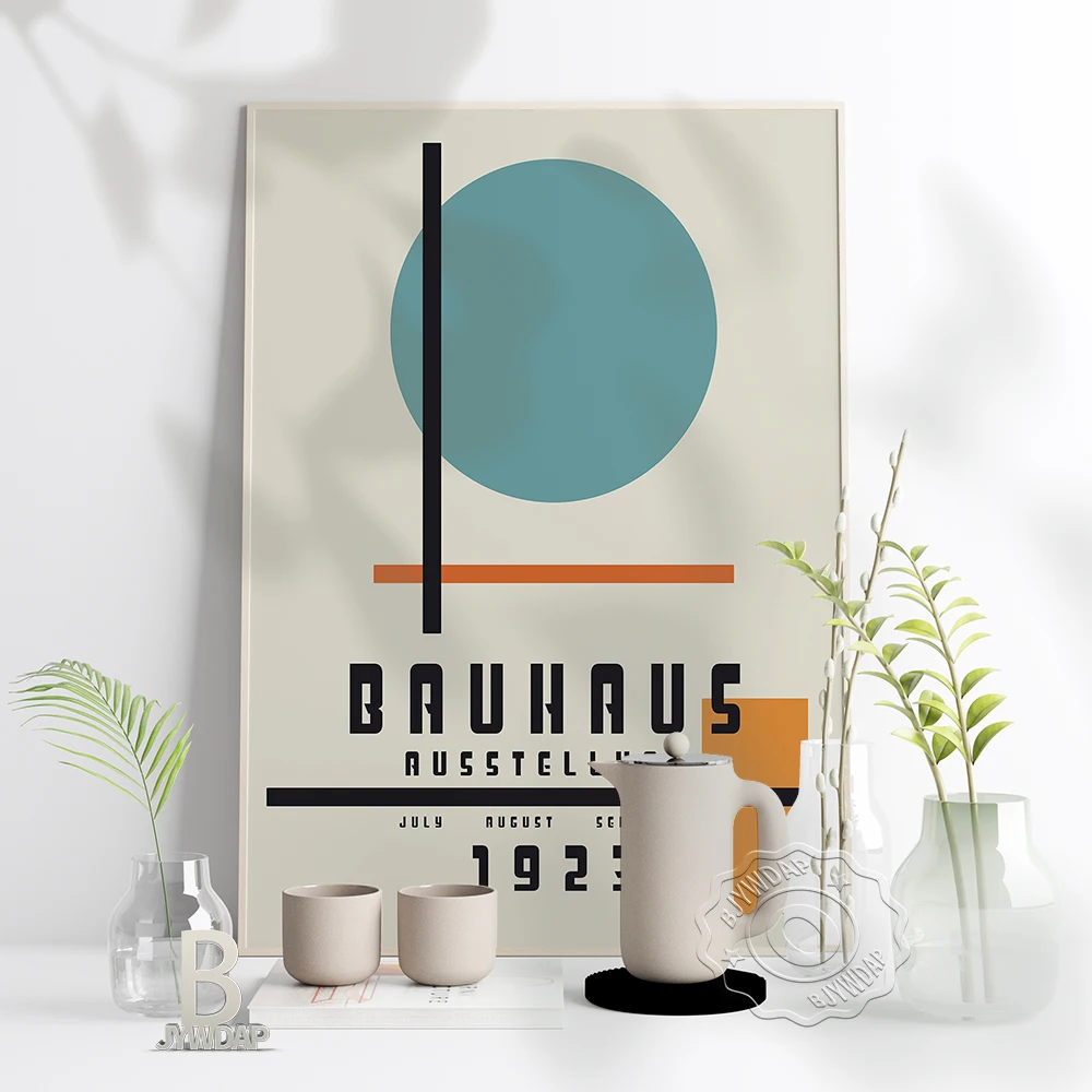 

Bauhaus Art Prints Poster, Minimalist Circle Linellae Connect Poster, Bauhaus Geometric Printable Wall Art Home Bedroom Decor