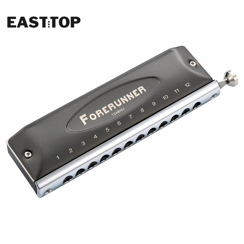 EASTTOP Mondharmonica Muziekinstrumenten Sleutel van C 12 Gaten 48 Tonen Chromatische Instrumentos Musicales Chromatisch Concurrerend 1248NV