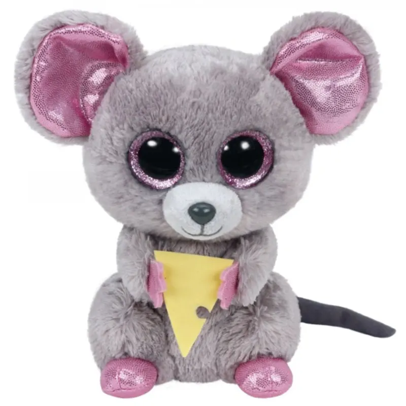 Ty Boos 15cm Stuffed Plush Mac Mouse Big Eyes Mouse Hamster Animal Doll Kawaii Plushies Baby Toys Birthday Gift