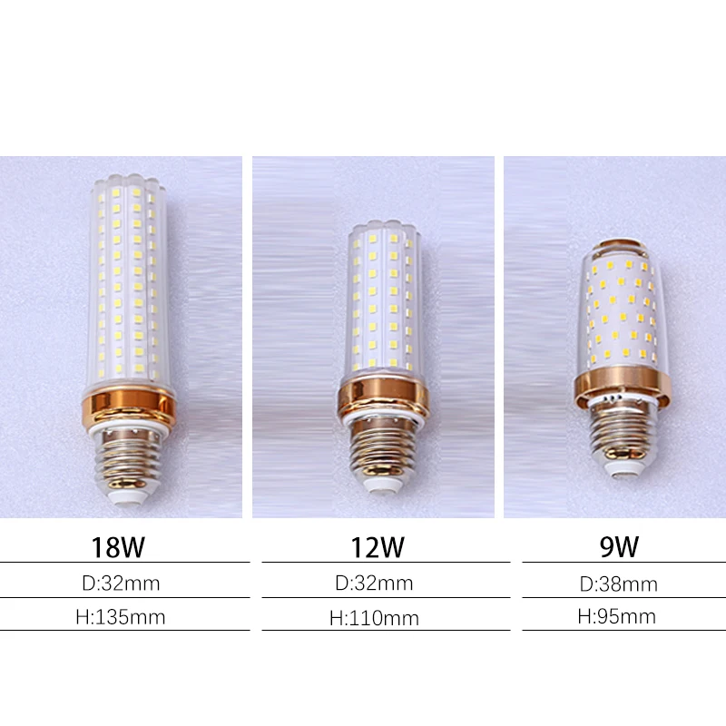 Three Color Dimming Bulb LED Lamp Energy Saving Lamp Household Lighting Super Bright E14 E27 Screw Intelligent Bulb Corn