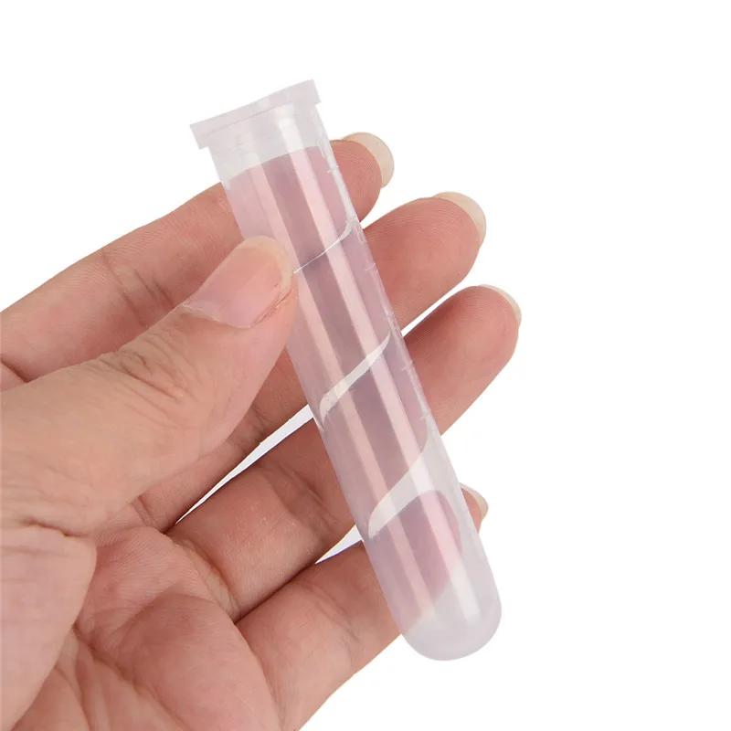 10 Chiếc 10Ml Micro Máy Ly Tâm Ống Lọ Nhựa Trong Lọ Đựng Ốp Nắp