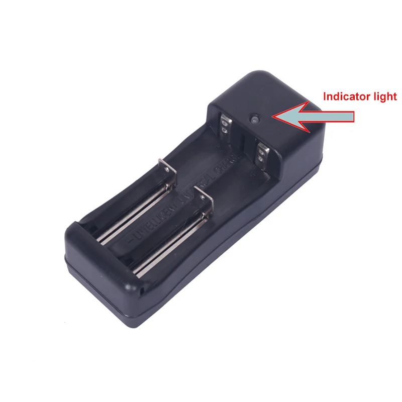 Universal 18650 Battery Charger Adapter 3.7V 500ma 1/ 2 Slots Intelligent power off IC EU US Plug for rechargeable Battery 18650