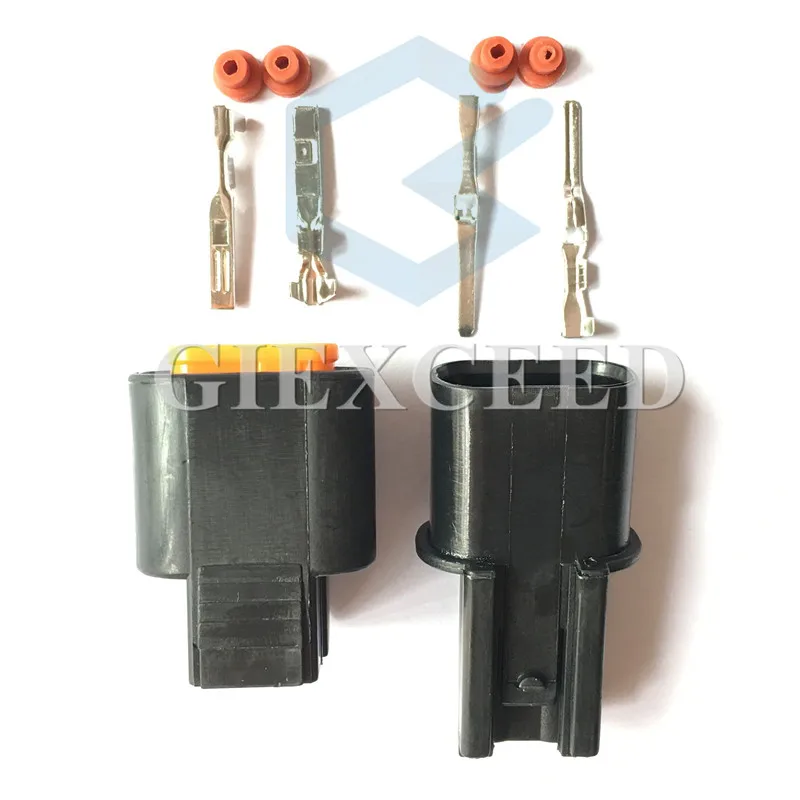 미쓰비시 Souast용 와이어링 하네스 커넥터, 자동차 ABS 센서 플러그, 안개등 소켓, 2 핀 스타터 PB625-02027, 2 세트