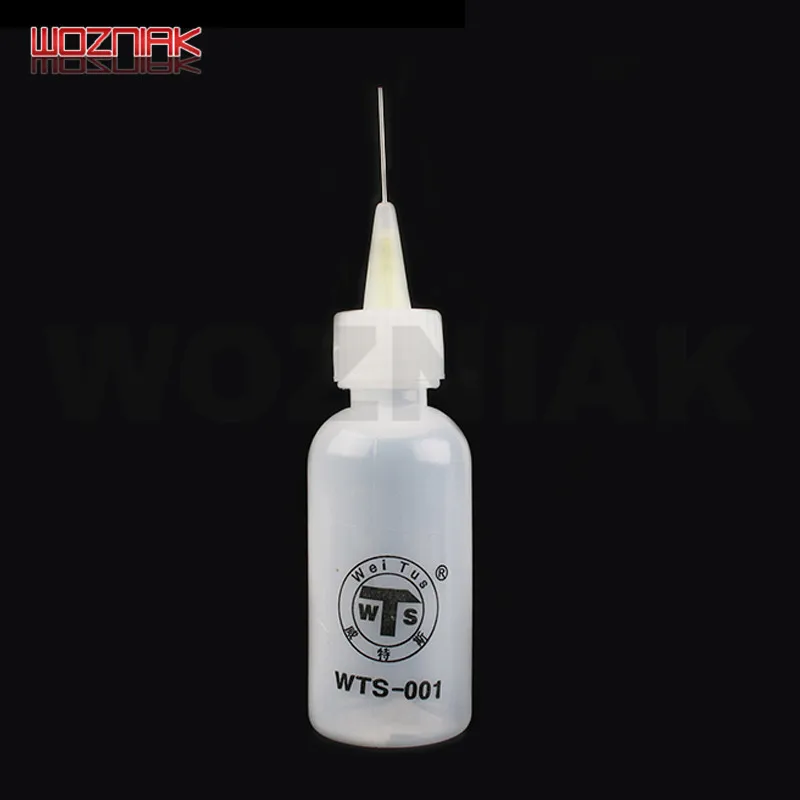 WOZNIAK 50ml Push Liquid Alcohol Empty Bottle for Dispenser Rosin Solder Flux Paste for Mobile Phone PCB Cleaning Welding Repair