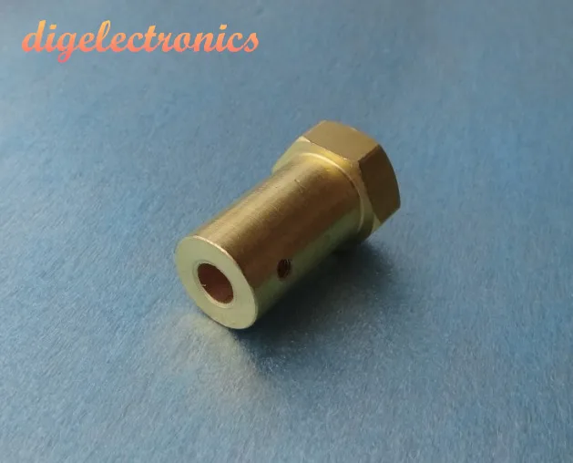 30mm Hex Coupling Adapter Shifting Coupling Inner 6/8mm Copper Connector For DC Gear Motor Stepper Motor RC Car Wheels Chassis