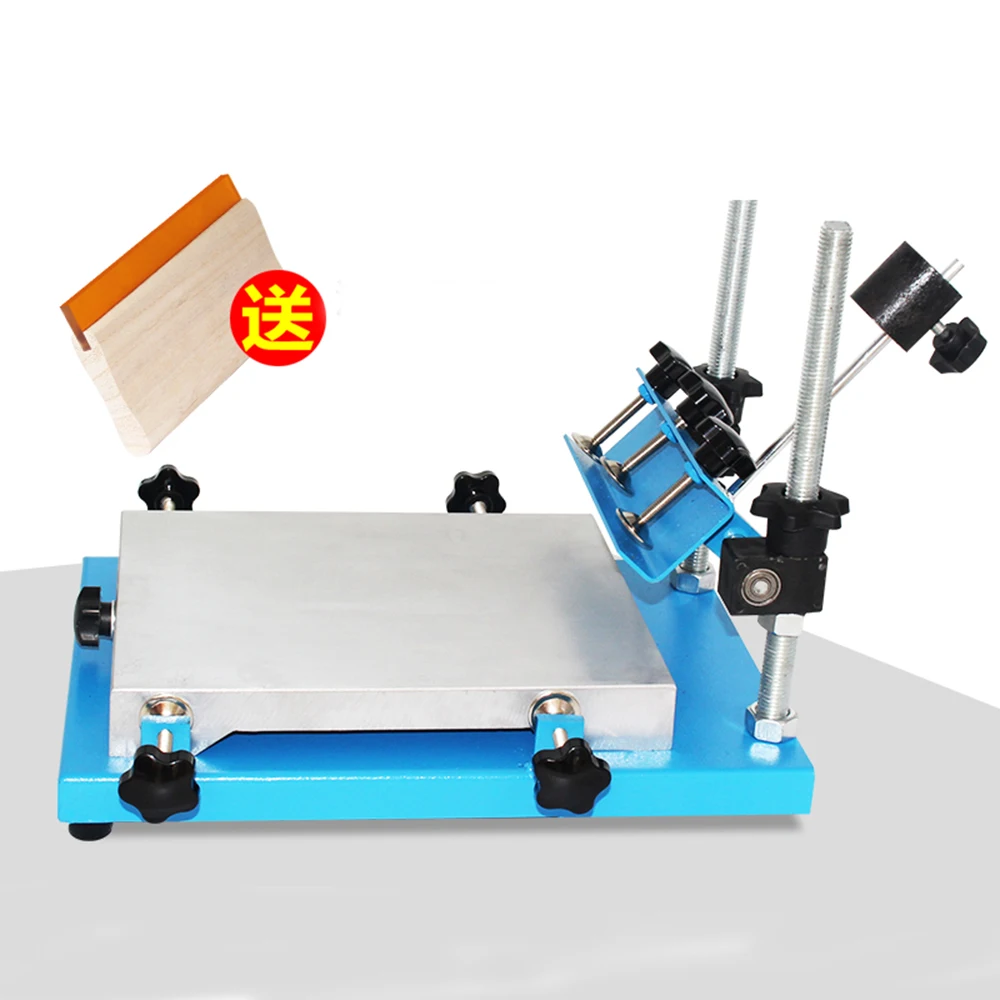 Single Color Manual Casting Aluminum Screen Equipment with Gift Squeegee for Printing T-Shirt