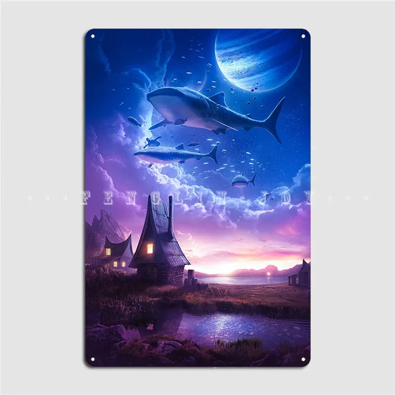 Mystical Worlds Poster Metal Plaque Wall Cave Cinema Decoration Mural Painting Tin Sign Poster