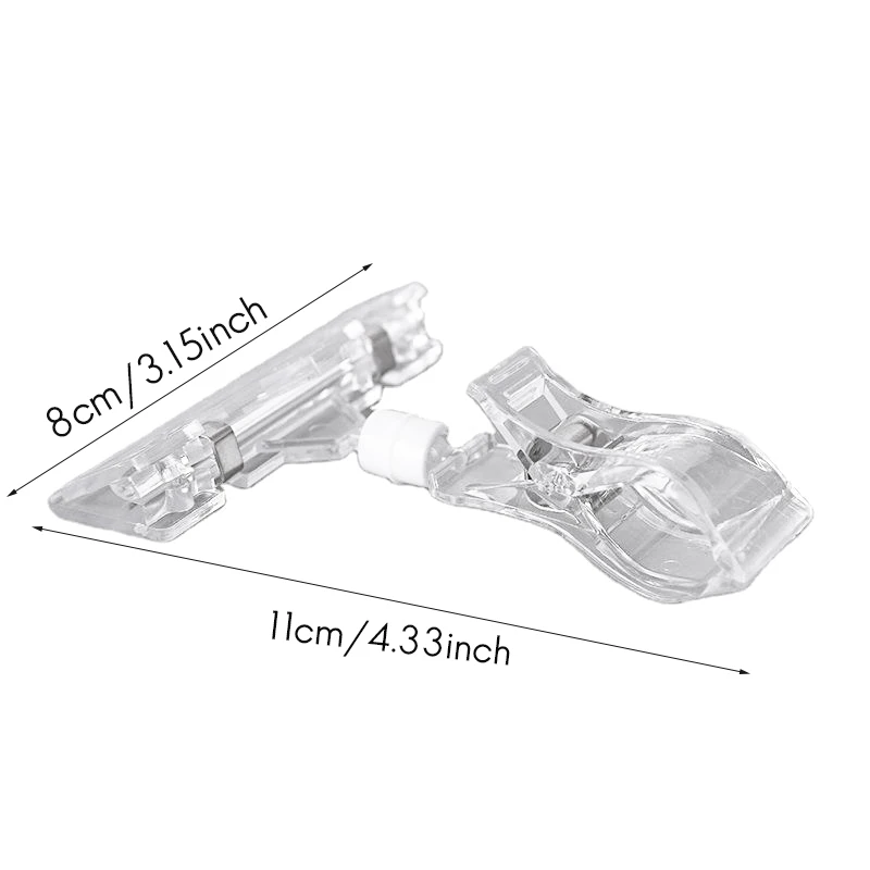 25 Pack Plastic Merchandise Sign Clip Rotatable Clip-on Holder Display Clip Holder Stand Price Display Holders,Clear