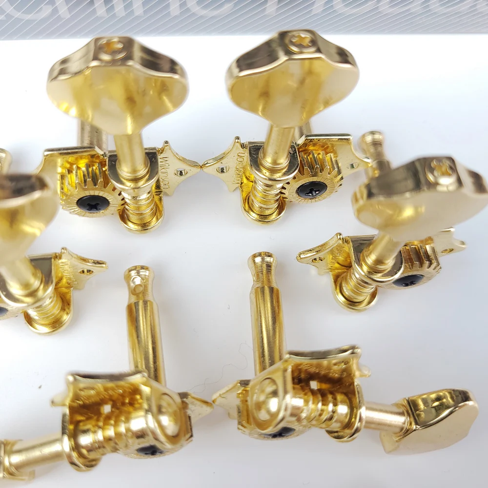 Wilkinson WJ-28N Vintage 1:19 Open Gear Tuning Pegs Gear Butterbean Guitar Machine Heads Tuners Gold Golden