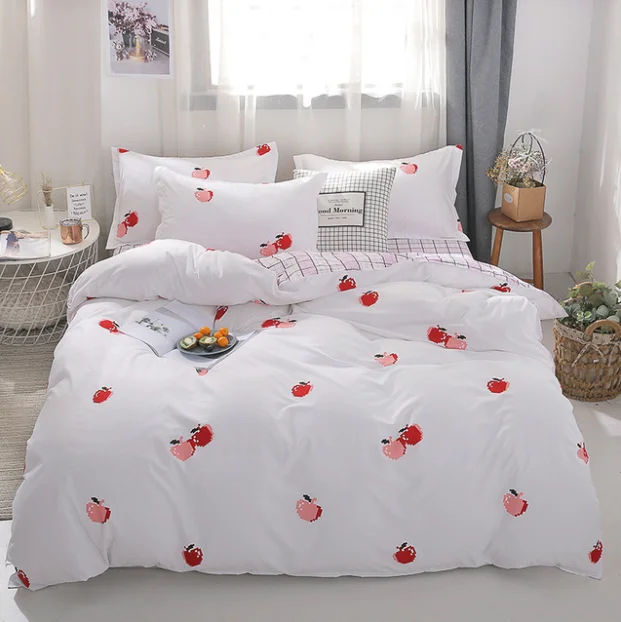 

3-4pcs Bedding Sets Soft Polyester Stars Home Textile Cartoon Beddingset Bed Starry Sky Quilt Cover Bed Sheet Pillowcase Set