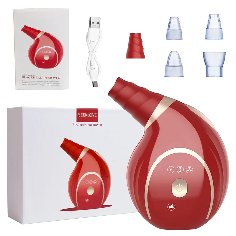 ขนาดเล็ก Conch Blackhead Remover ไฟฟ้าดูดสูญญากาศเครื่องมือผิวหน้าสิวจุดด่างดำ Pore สิวสิวทำความสะอาดเครื่อง