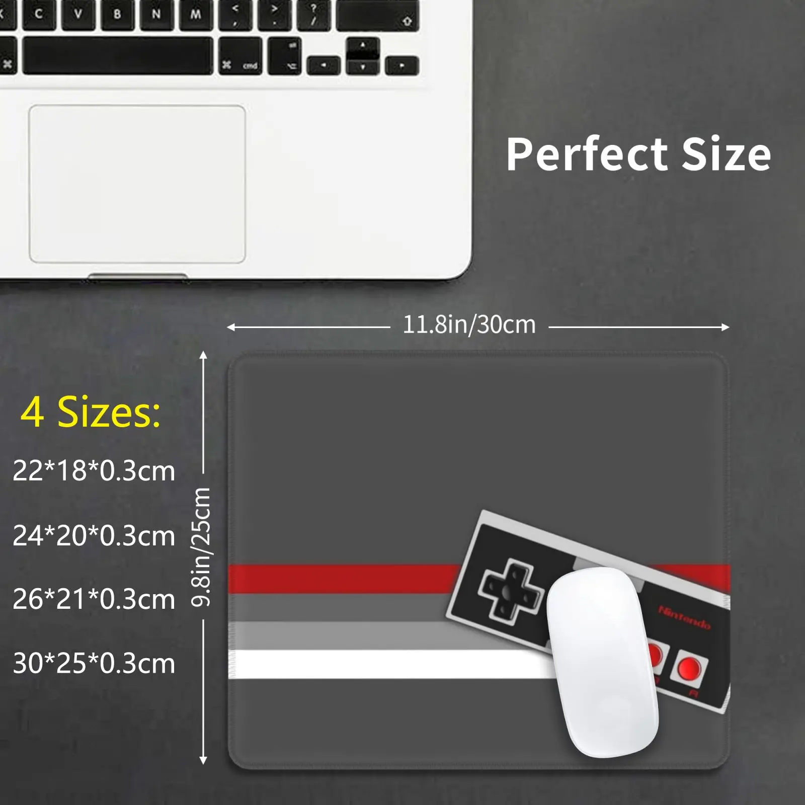 Nintendo Console Nes 8 Bit Face Mouse Pad DIY Print Cushion Nintendo 8 Bit Nes Console Game Videogame Retro