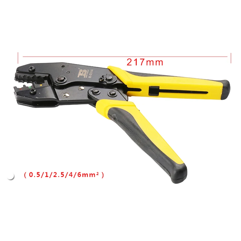 BOSI Ratchet Bare Terminal Crimping Tools Crimper Cap 0.5/1/2.5/4/6mm2