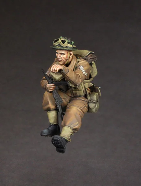 Figurine modèle GK en résine 1/35, corps britannique, kit non assemblé et non peint