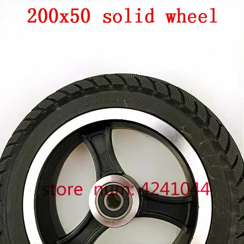 200x50 Explosion-proof Electric Bike Scooter tyres and Wheel hub 8 inch Motorcycle Solid wheel Tires Bee Hive Holes