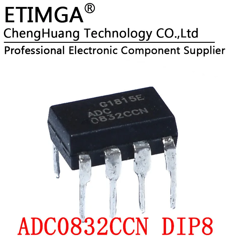 Original ADC0832CCN ADC0832 8-bit Resolution Dual-channel AD Analog-to-digital Converter Chip