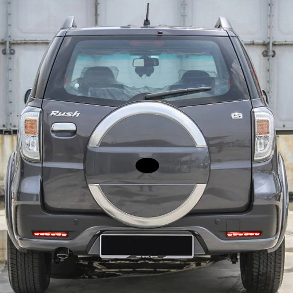 سيارة وامض 1 زوج سيارة LED الخلفية عاكس مصابيح لتويوتا راش Luxio 2014 2015 2016 2017 مصابيح ضباب الفرامل بدوره مصباح إشارة #2