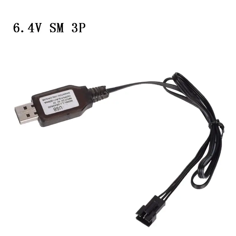 6.4 فولت/7.4 فولت 500mA شاحن Li-i SM-3P RC اللعب التحكم عن بعد إيجابية المحمولة USB