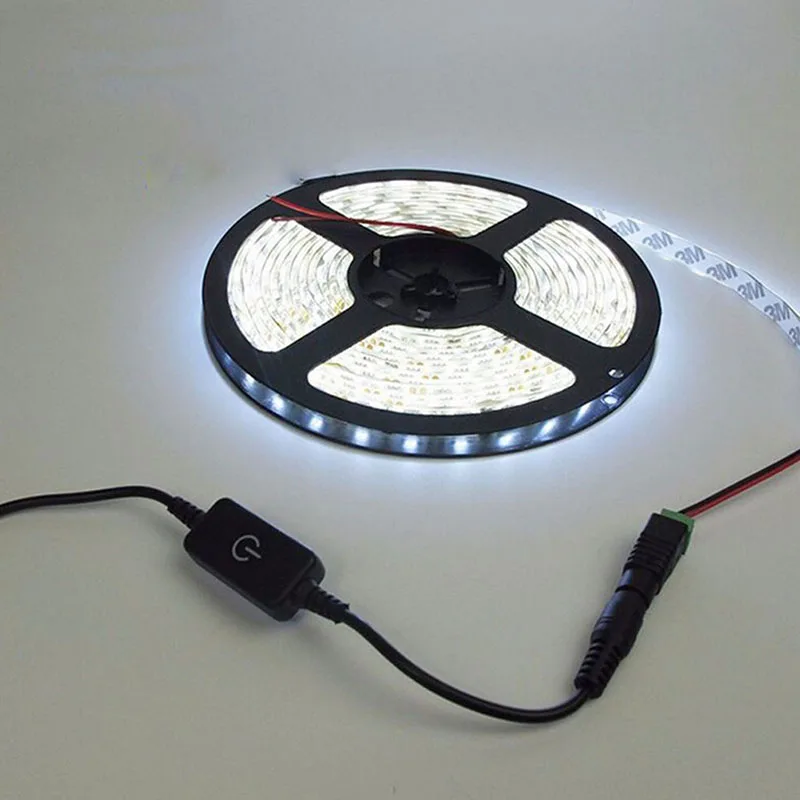 Top LED strip controller touch switches dimmer for led dimmable 1 keys dimmer 12v For LED Strip5050/ 3528/ 2835/ Control