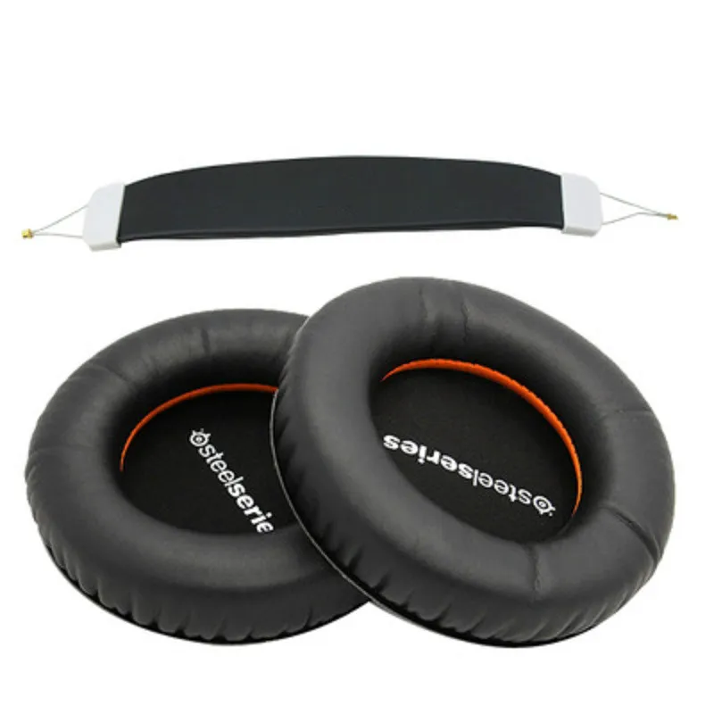 Hoofdtelefoon Vervanging Foam Oorkussentjes + Hoofdband Kussen Pads Voor Steelseries Siberia V1 V2 Headset Spons Kussen Oordopjes Cover