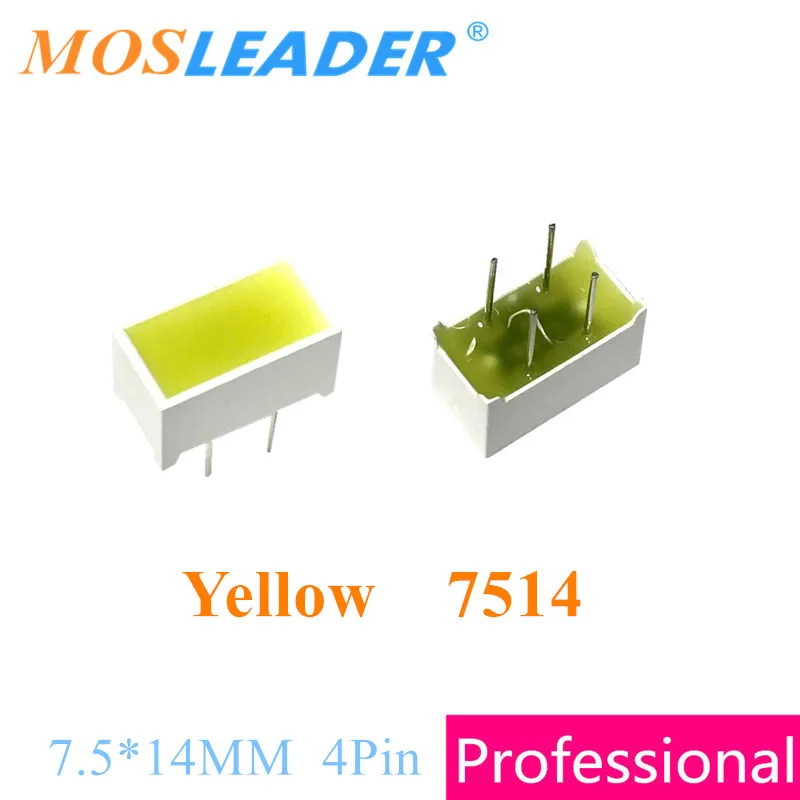MOSLEADER-Indicateur LED pour Machine de Jeu Récréative, Tube pio Rouge, Vert, Jaune, 100x14mm, Affichage 7514, 7.5 Pièces