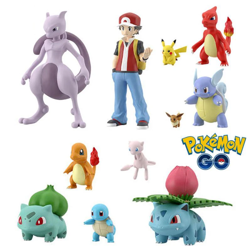 Original Pokemon 1/20 SCALE WORLD Kanto region Ash Ketchum Mewtwo Anime Action Figure Model Toys Gift for Children