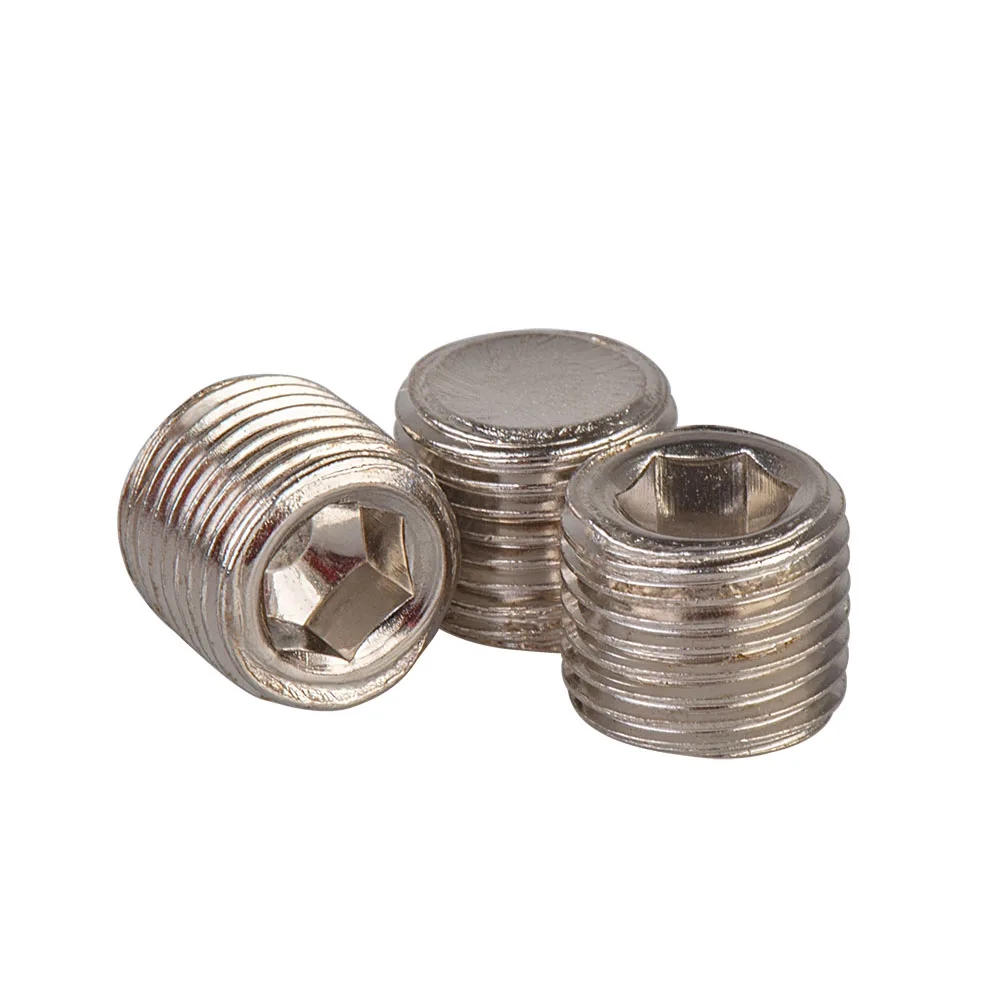 10PCS  304 Stainless Steel Hexagon Pipe 1/8