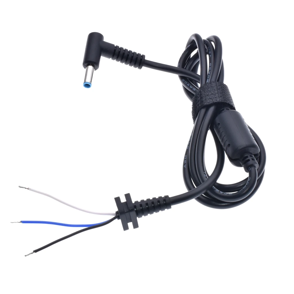 4.5x3.0 ładowarka dc kabel z wtyczką niebieskie złącze z pinem do hp zasilacz do laptopa złącze dc 4.5*3.0mm kabel Z17 Drop ship