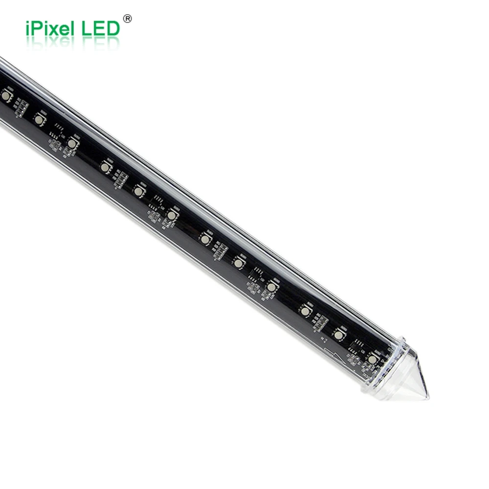 عيد الميلاد الديكور DMX 512 RGB LED ثلاثية الأبعاد أنبوب مع 360 درجة قضيب بكسل