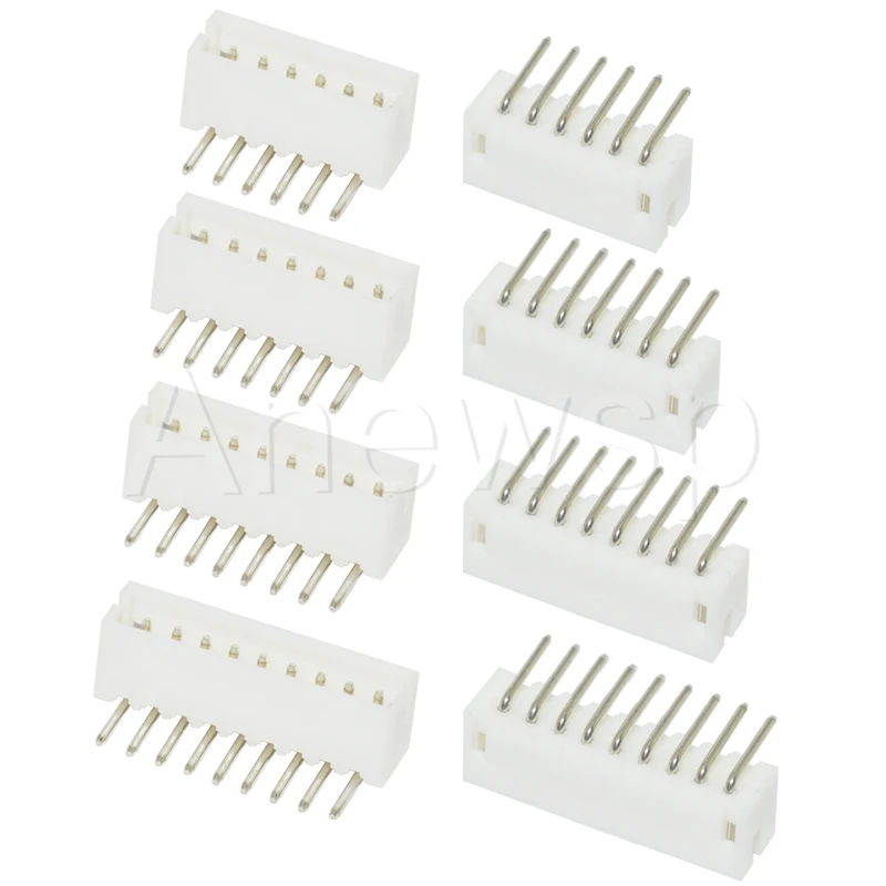 100PCS ZH1.5 1.5mm pitch connector Right Angle Pin socket 2P 3P 4P 5P 6P 7P 8P-12P Right Angle Pin Male Micro JST Socket