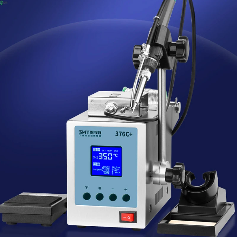 automatic machine to send tin electric iron set digital display constant temperature 376 handle foot-type soldering station