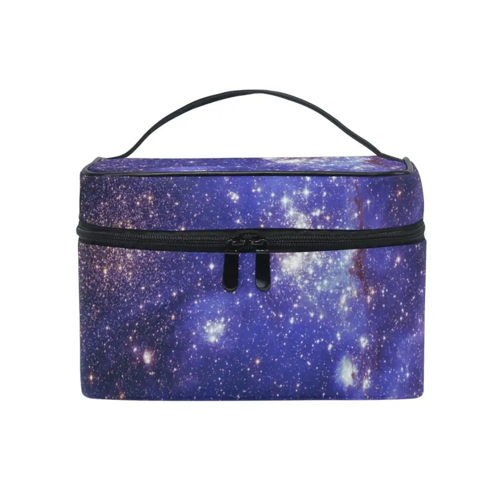 

2021 Travel Cosmetic Bag Starry Sky Print Large Capacity Storage Bag Simple Waterproof Beauty Wash Bag Organizer Make Up Cases