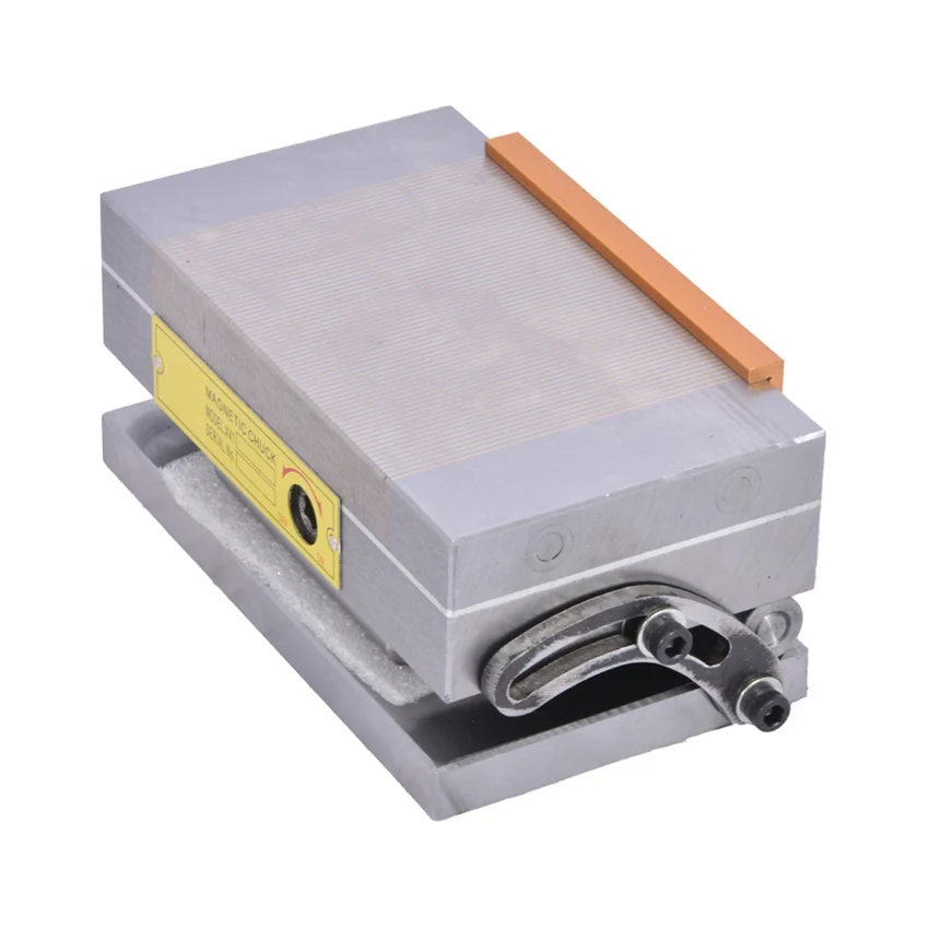 Di alta precisione Forte Forza Magnetica Smerigliatrice di Superficie Magnetico Permanente Mandrino Macchina Per La Frantumazione del Disco Magnetico Mandrino (100*175)