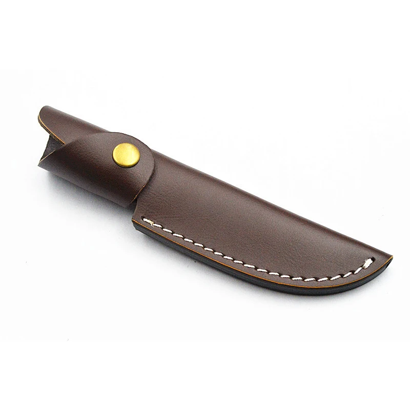 Cowhide Knife Leather Sheath Multi Holster Carry Scabbard Cover Outdoor Small Straight Set Waist Belt Making Knife Diy Tools