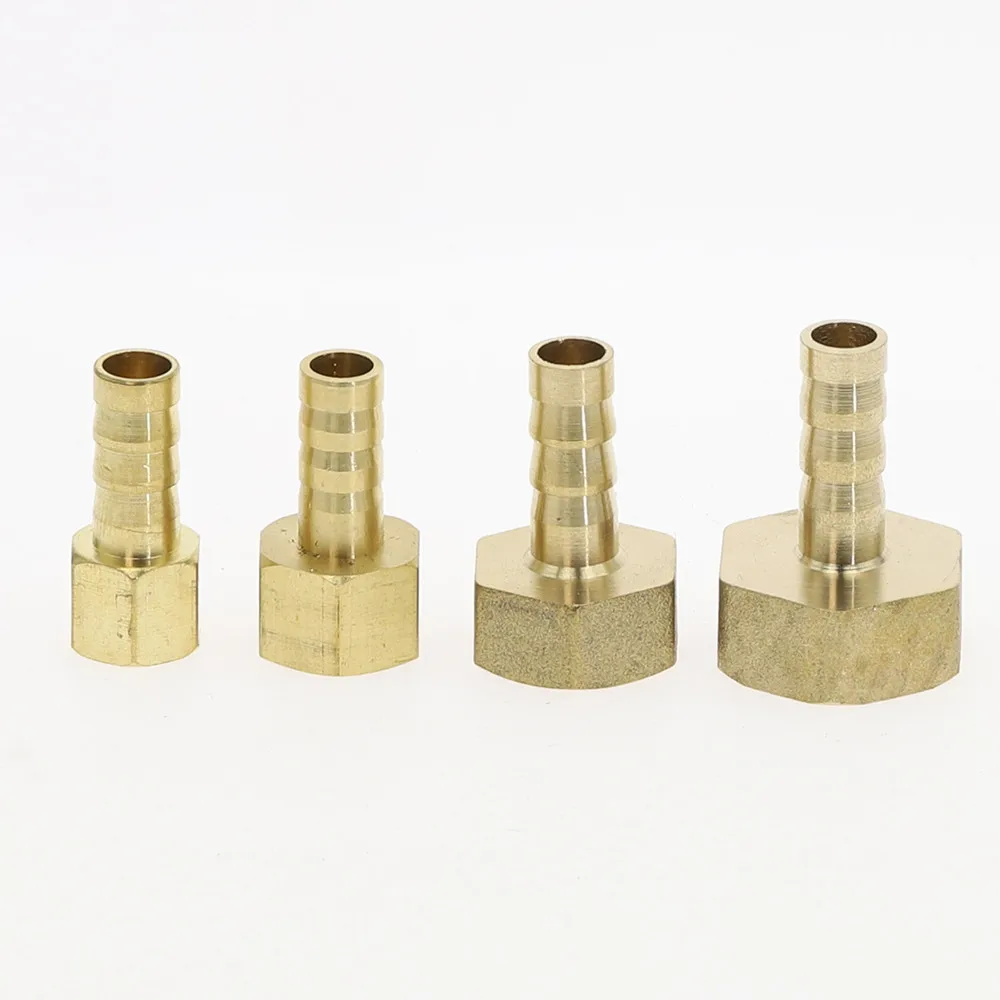 1pcs Hose Pagoda Connector 6 8 10 12 14mm Hose Barb Connector 1/8 1/4 3/8 1/2 BSP Male Female Thread Brass Water Pipe Fittings