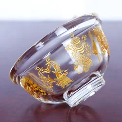 Crystal Auspicious Water Bowl Tibetan Buddhism for The Cup of Water Cup Buddha Supply Bowl Single 9cm