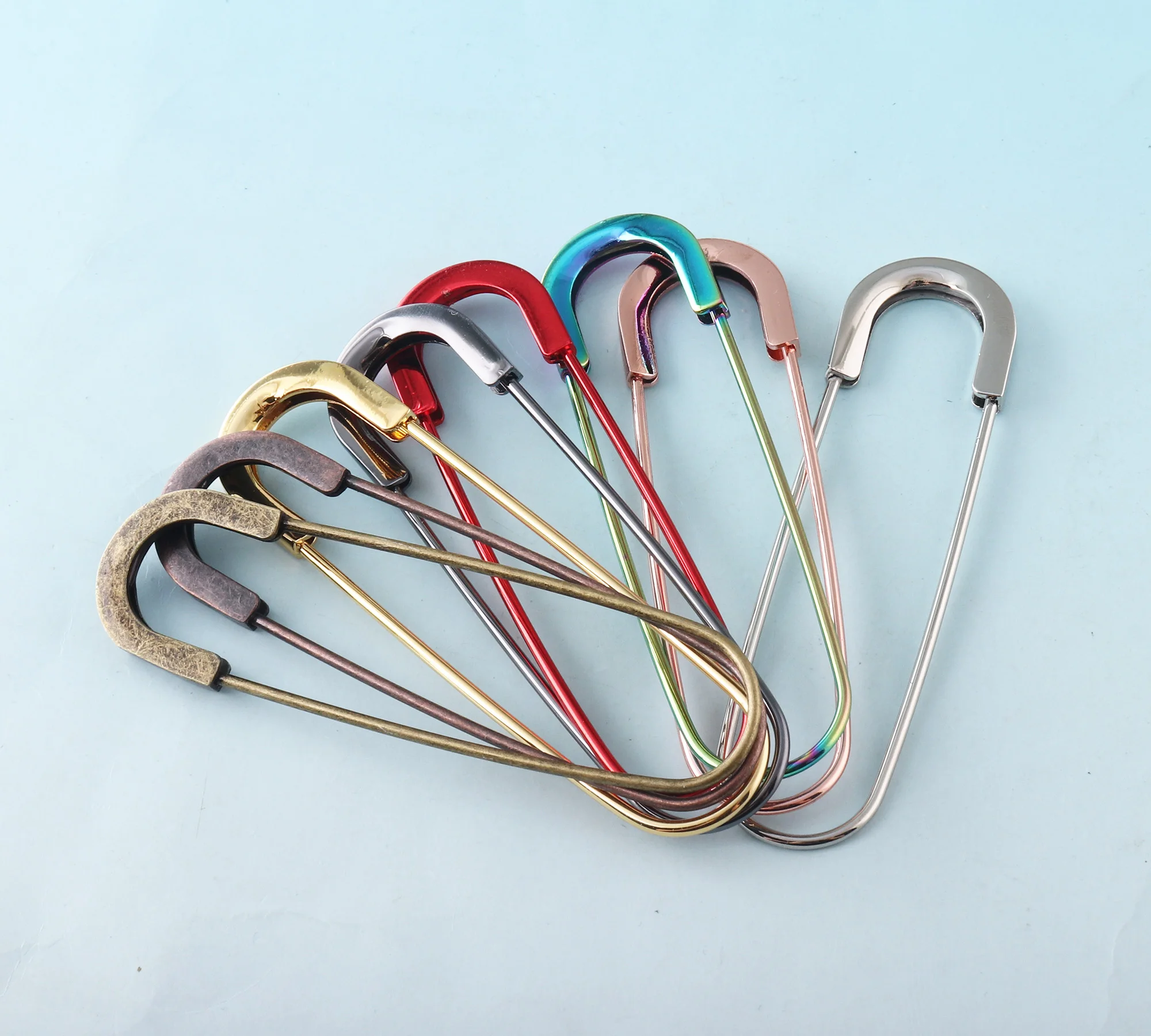 Large Kilt Pins 80mm Charming Safety Pins Rainbow Craft Findings Metal Brooch Safety Pins DIY Sewing Tools Accessories