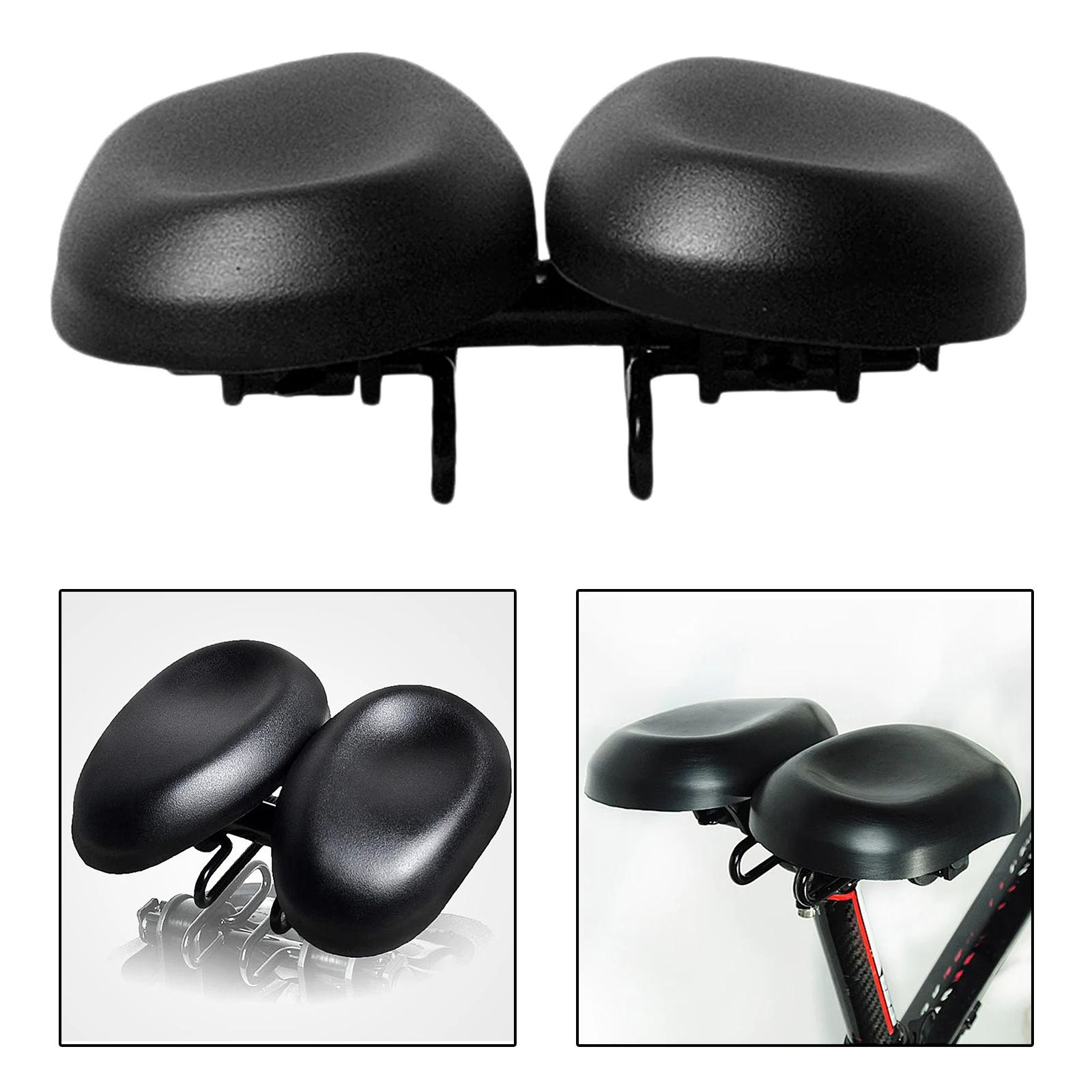 Universal Mountain Bike Saddle Dual Pad Cushion Seat Adjustable Dual-pad Bike