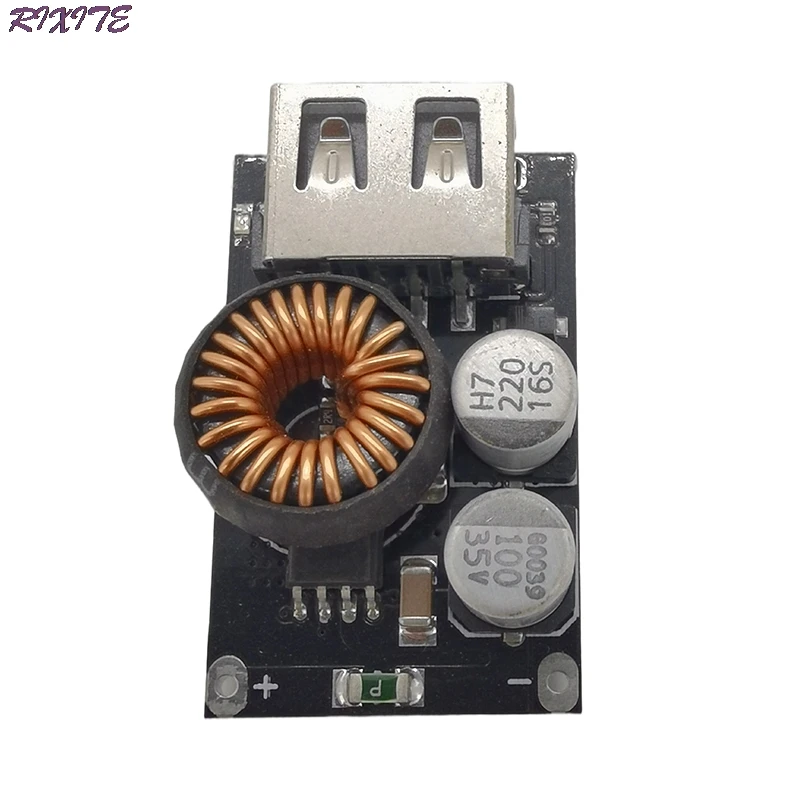 Módulo step-down usb dc 12v 24v para qc3.0, placa de carregamento rápido de celular para apple huawei fcp
