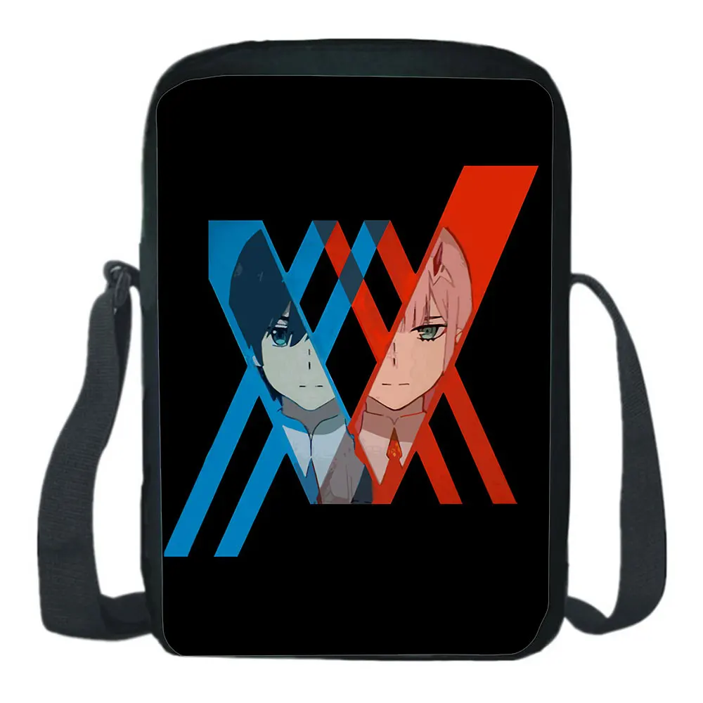 Darling In The FranXX Shoulder Bag Cartoon backpack Canvas School Bag Ash Lynx Cosplay Messenger Bag School Bag.Customize Logo