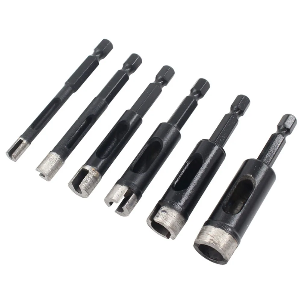 1PCS 6mm 8mm 10mm 12mm 14mm 16mm Hexagonal Shank Sintered Marble Granite Hole Opener Brazed Diamond Ceramic Tile Drill Bit