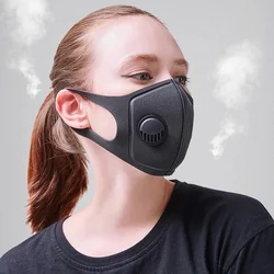 1/10pcs/Set Anti Dust Anti Air Pollution Mask Breath Valve Washable Reusable 3D Cover Face Earloop Breathable Mouth Mask Filter