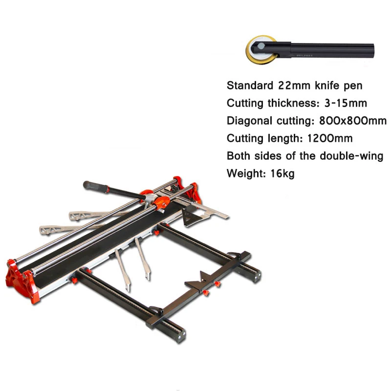 Manual Push Knife Ceramic Tile Cutter 1200 Type High Precision Push Knife One-Handed Operation Tile Cutting Machine Tools