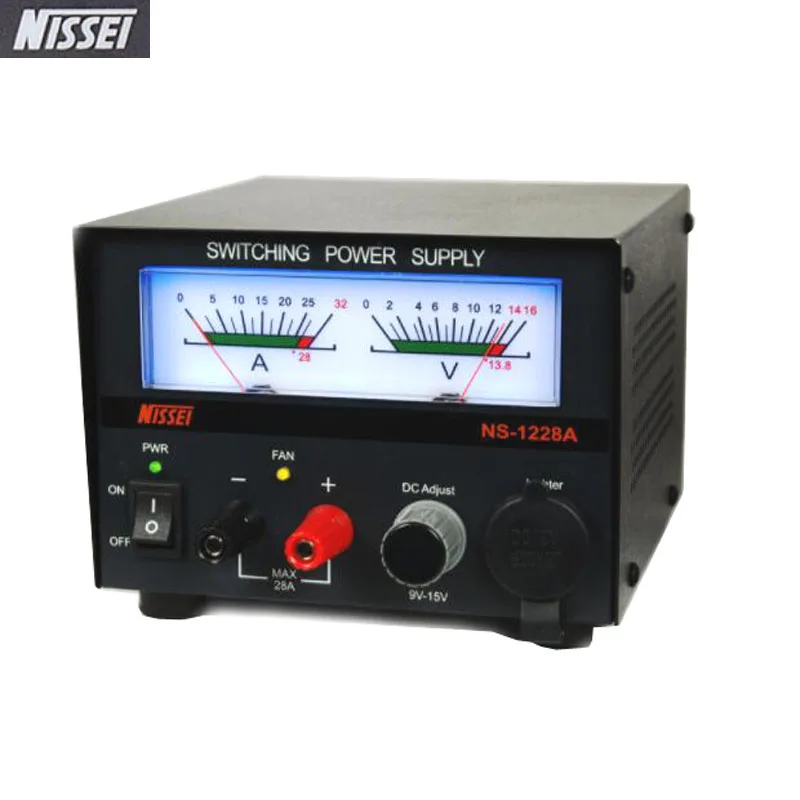 

NISSEI NS-1228A Communication Switching NS1228A Power Supply 28A 13.8V 9V-15V Adjustable Base Station for Car Radio Audio System