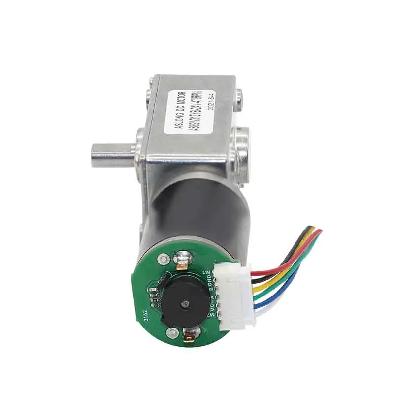 12V electric  tubular dc Encoder Motor  Worm Gear box  bracket 24v PM dc motor Reducer holder Micro Encoder Motor A58SW31ZYB