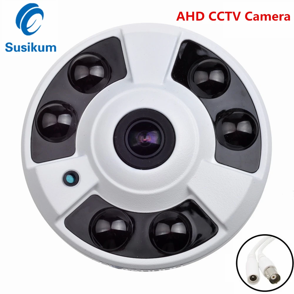 

5MP HD AHD Camera 1080P Fisheye Lens 180 Degree Panoramic Camera IR Night vision Home Surveillance Camera Support AHD DVR