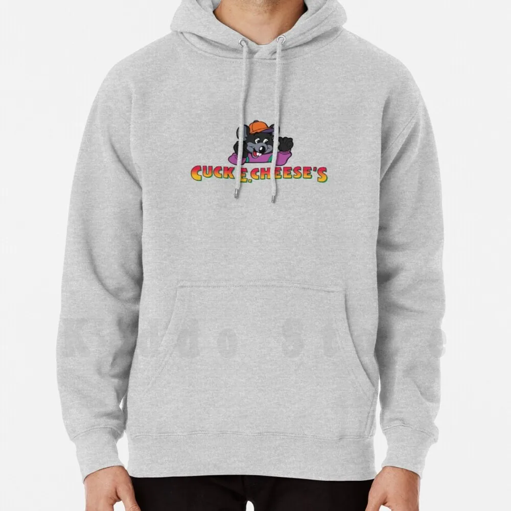 Cuck E. Cheese's Hoodie Long Sleeve Chuck E Cheese Meme Cuck