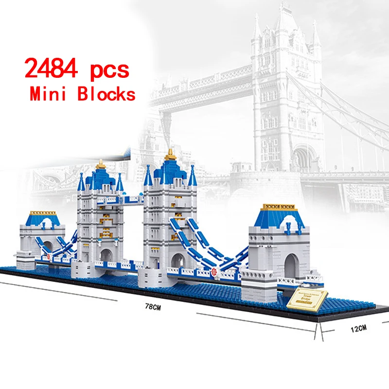 3D Building Blocks อิฐสถาปัตยกรรม Modular Mini House DIY โลกที่มีชื่อเสียง Landmark 3D รุ่น Miniature ภูมิทัศน์ของเล่น